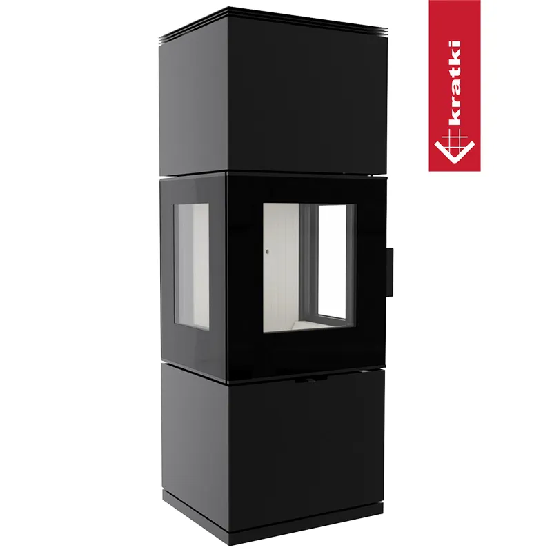 Vedeldad stålkamin INGA 8 kW Ø 150